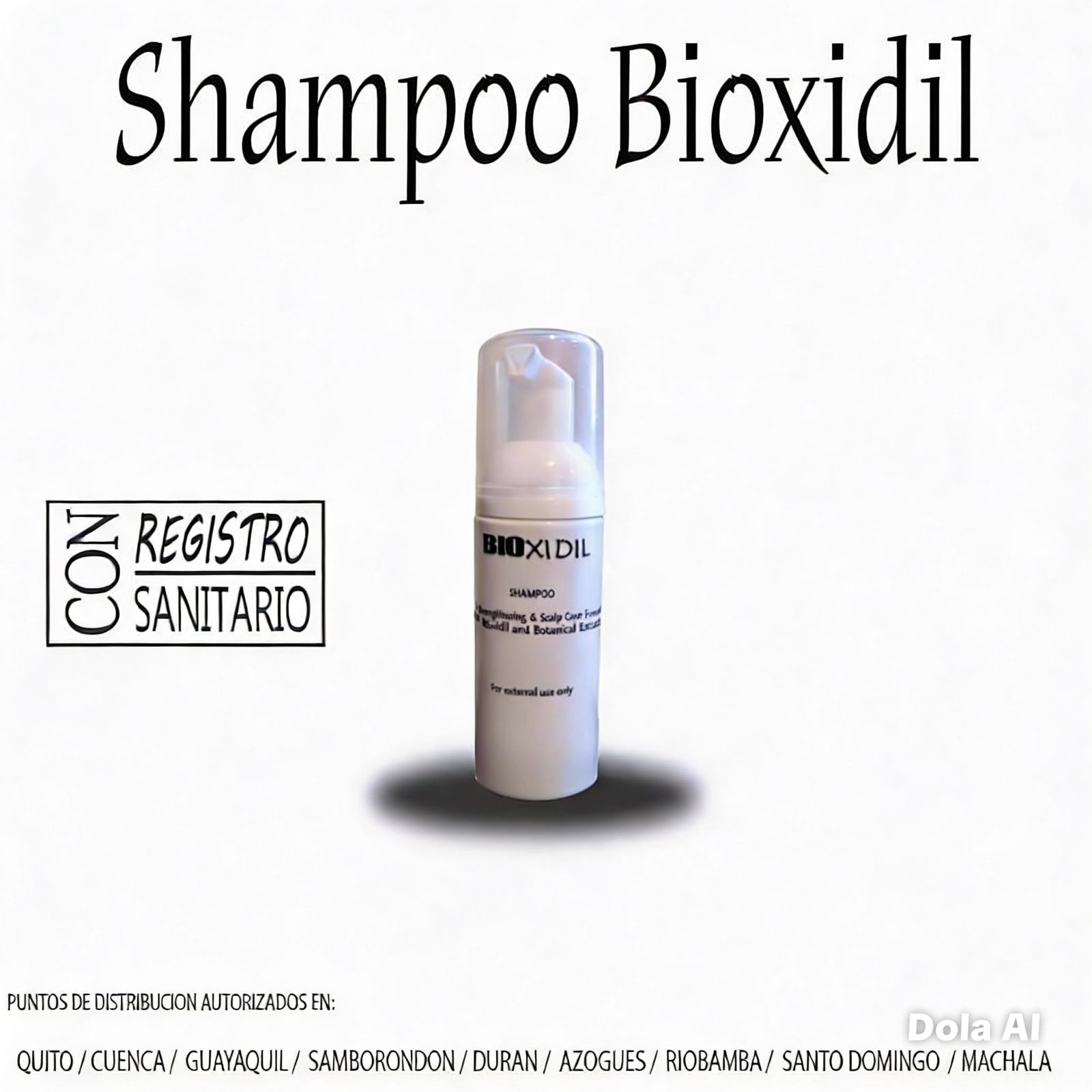 BIOXIDIL® Shampoo Fortificante con Minoxidil y Extracto de Bergamota