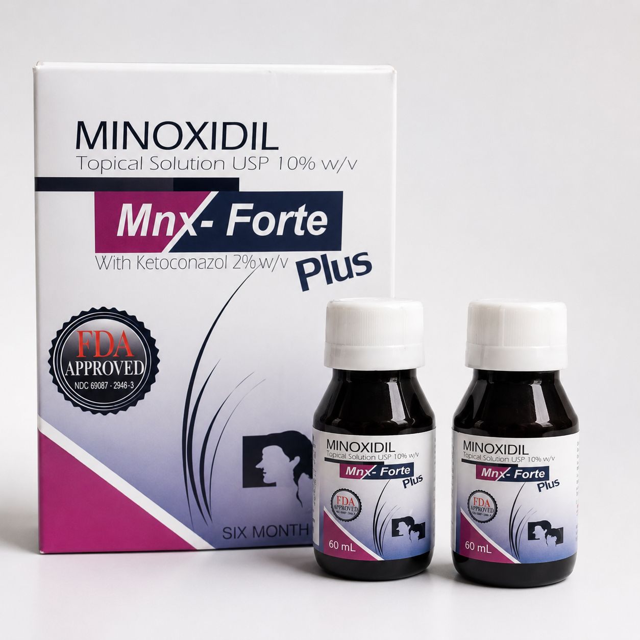 MNX FORTE® Minoxidil 10% + Ketoconazol 2%